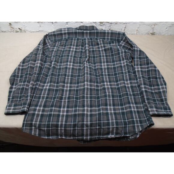 Carhartt Flannel Long Sleeve Shirt Mens XL Green Plaid Original Fit 100122-039 - Picture 11 of 11